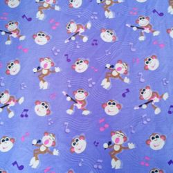 Blanket With Monkeys 
