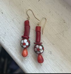 CORAL BRANCH/ Cloisonné Handcrafted $15