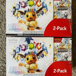Costco Pokemon Prismatic Evolutions 2-Pack Elite Trainer Box and Booster Bundle