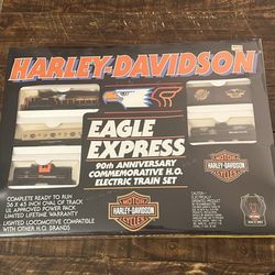 Harley Davidson HO Scale Eagle Express 90th Anniversary Electric Train Set EX/Box