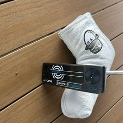 Odyssey Ai-ONE Square Two Square(Center Shafted) Double Wide Putter, 35 Inch/MALBON Quality Head Cover💰 $225 OBO