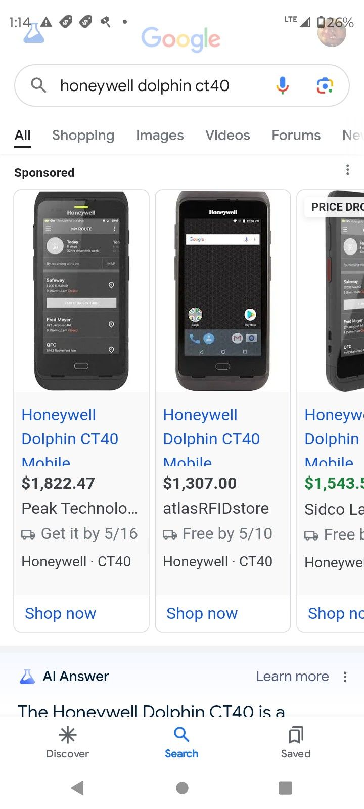 Honeywell Dolphin CT40