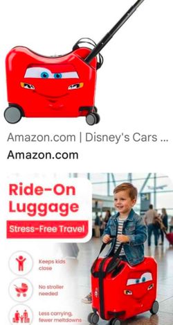 Lightning McQueen ride on luggage
