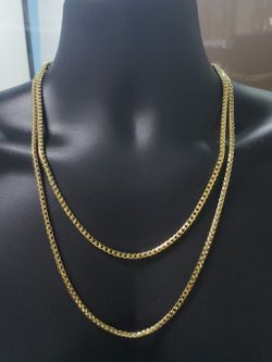 10k 4mm Franco chain Yellow Gold Full Solid