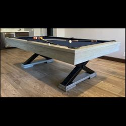 New X-Factor Grey Pool Table with Dining Top Option