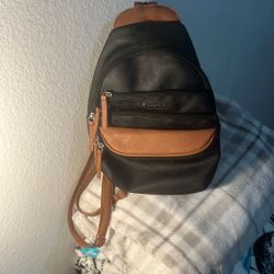 Rosetti Brown And Black Sling Bag 