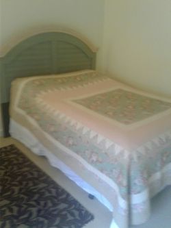Double bed with frame Bard and mattress almost new