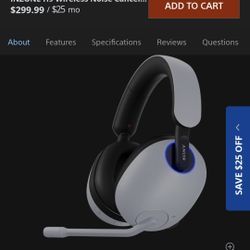 Sony Gaming Headphones H9