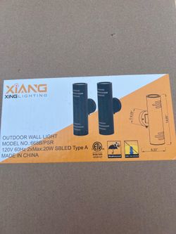 Xiang Xing 668B/PSR Outdoor Wall Light Dusk to Dawn Sensor Black
