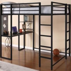 Black Loft Bed