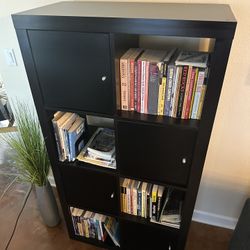 IKEA KALLAX Shelf unit, black-brown (two units available)