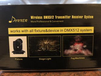 Donner wireless dmx512 transmitter receiver system