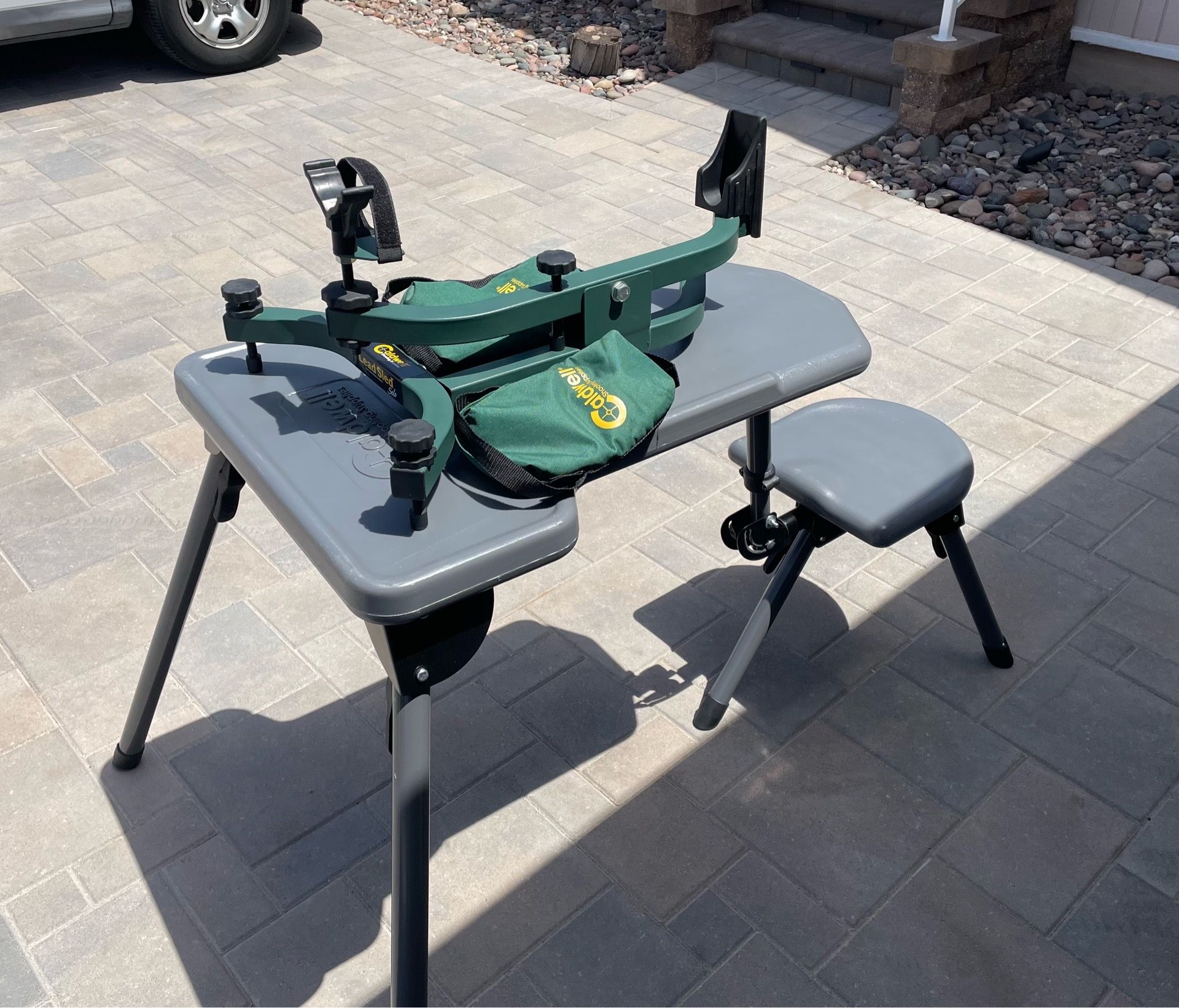 Caldwell Shooting Stable Table Lite with Lead sled & 3 weight bags