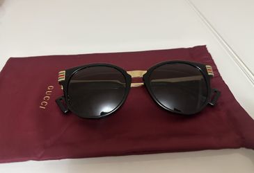 Black/Gold Gucci Sunglasses