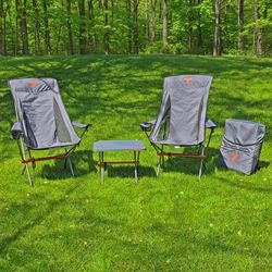 Terraform 3 Piece Lightweight Camp Chair Set