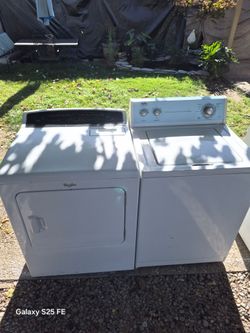 washer n electric dryer for sale 350 30 day waranty delivery available also do repairs