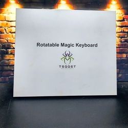 TSQQST Clear Wireless Keyboard Case for 13-inch iPad Pro M4 2024 and 2025 with Pencil Holder and Multi-touch Trackpad, High-Tech Visible PCB Style