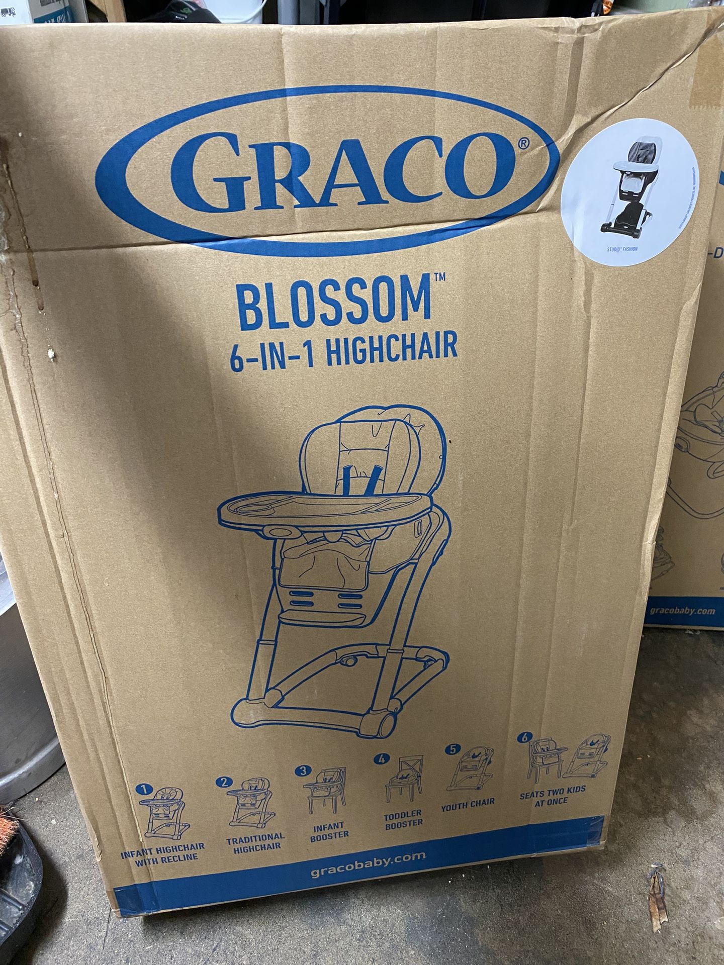 Graco 6-In-1 High chair, Graco Swing And Rocker Multi-direction, Graco Highback Booster Seat