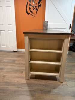 Pub table with bookcase