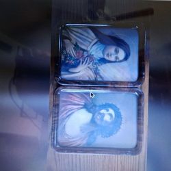 Vintage Antique Framed prints of Jesus and Saint Teresa Lisieux.