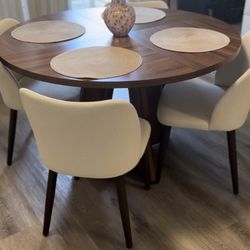 Wooden Table And Chairs