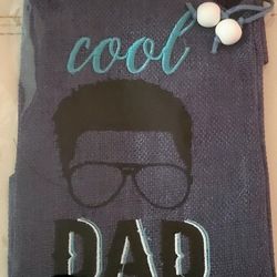 Dark Blue And Black “Cool Dad” Bottle Holder