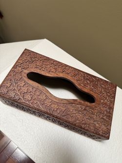 Wooden Tissue Box Cover