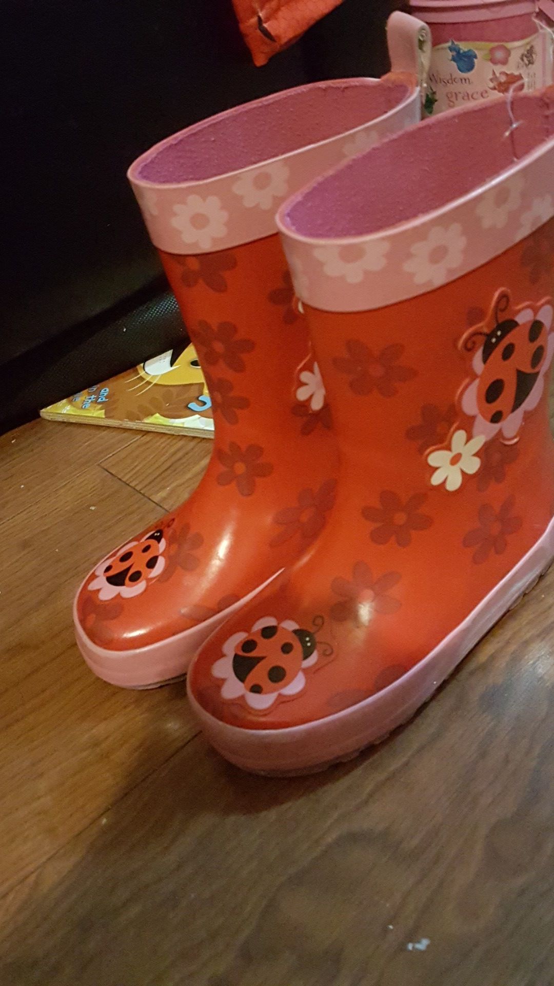 Stephen joseph rain boots size 8 toddlers
