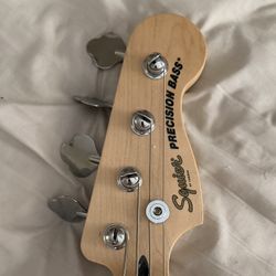 Used Squier precision Bass Guitar with Fender Rumble 15 Amp