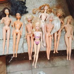 Barbies I have 200 of them, all cheap.