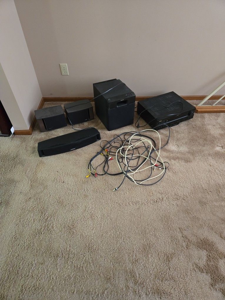 Old School Surround Sound System With Bose Speakers