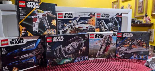 7 LARGE LEGO Star Wars EMPTY Collection Boxes