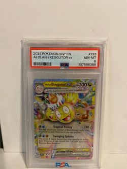 PSA 8 Alolan Exeggutor ex #133 2024 Pokemon SSP