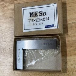 MKSa 75/2 Poland Machinist Square 90 Deg Angle Din875 Precision Ground 75x50-2-G Cnc Haas