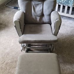Glider Chair And Footstool