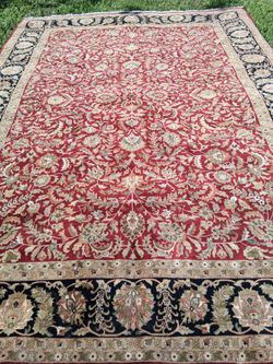 VERY NICE LARGE 8 BY 12 WOOL AREA RUG