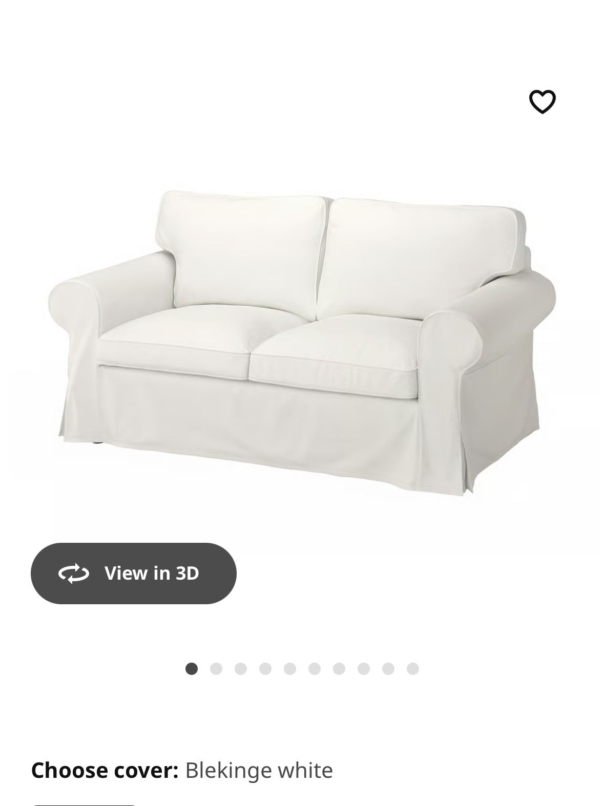 Beautiful IKEA Loveseat, Like New, White