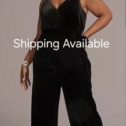 DAVIDS BRIDAL VELOUR PANTSUIT