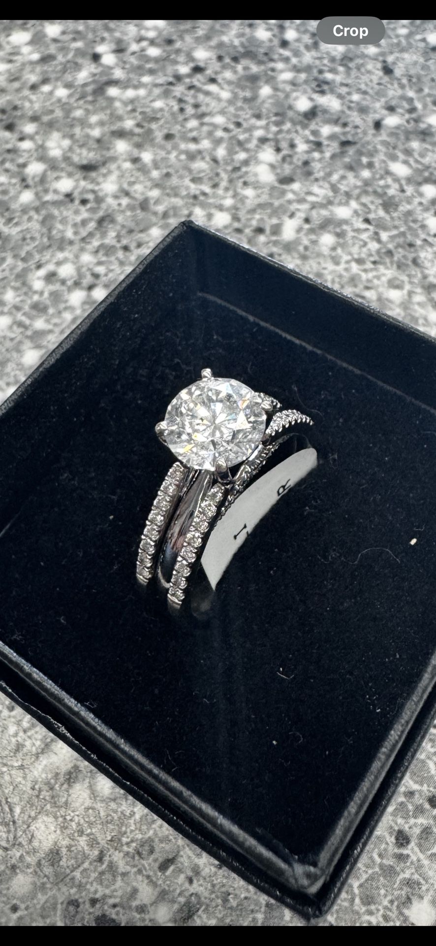 14k Diamond Solitaire Wedding set  