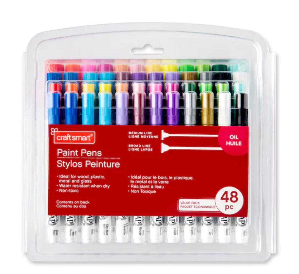 Craft Smart 48 Piece Paint Pen Value Pack Set