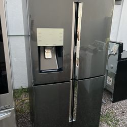 Samsung Flex Refrigerator Black Stainless Steel Counterdepth 