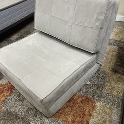 Soft Suede 3 Position Convertible Lounge Flip Chair into kids bed