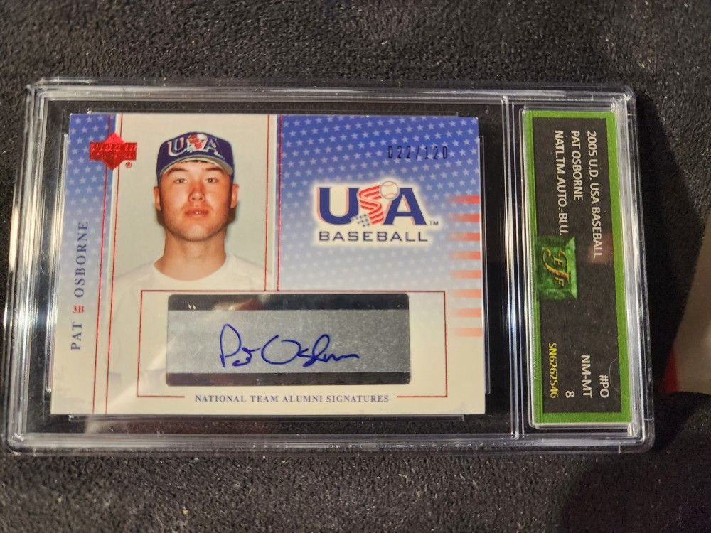 2004 USA Baseball National Team Alumni Signatures Pat Osborn Auto EJE 8