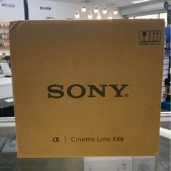 Sony FX6 4k Cinema Camera FF Mount E