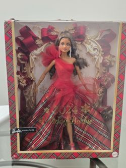 Mattel Collectible Barbie Holiday Doll Latina 2024 New With Box Damage 