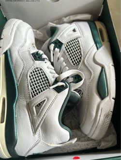 Air jordan 4 retro oxidized green-white