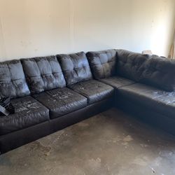 Black Leather Couch