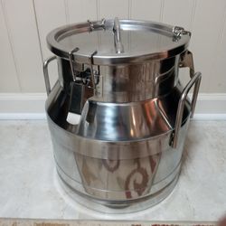 3-Gallon Milk Can Stainless Steel Wine Bucket Barrel Liquid Storage Container