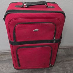 Red Rolling Suitcase 