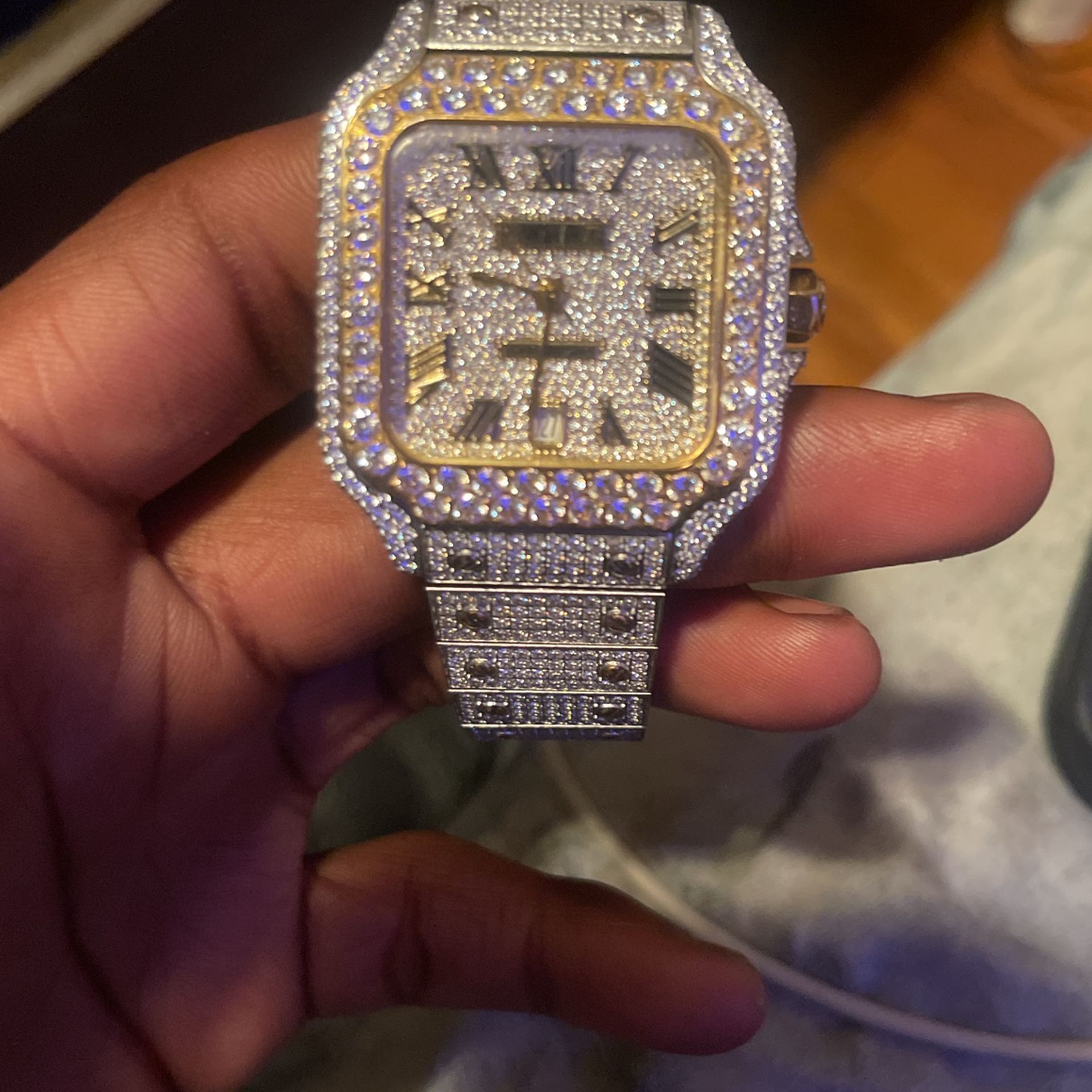 Cartier Watch Moissanite